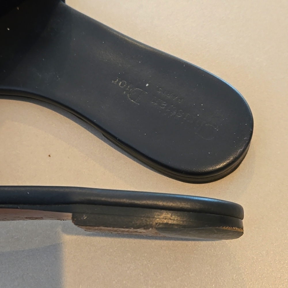 Authentic Dior D Way Slides Size 39.5 Deep Blue - image 4